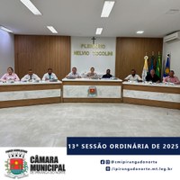 13ª SESSÃO ORDINÁRIA DE 2025