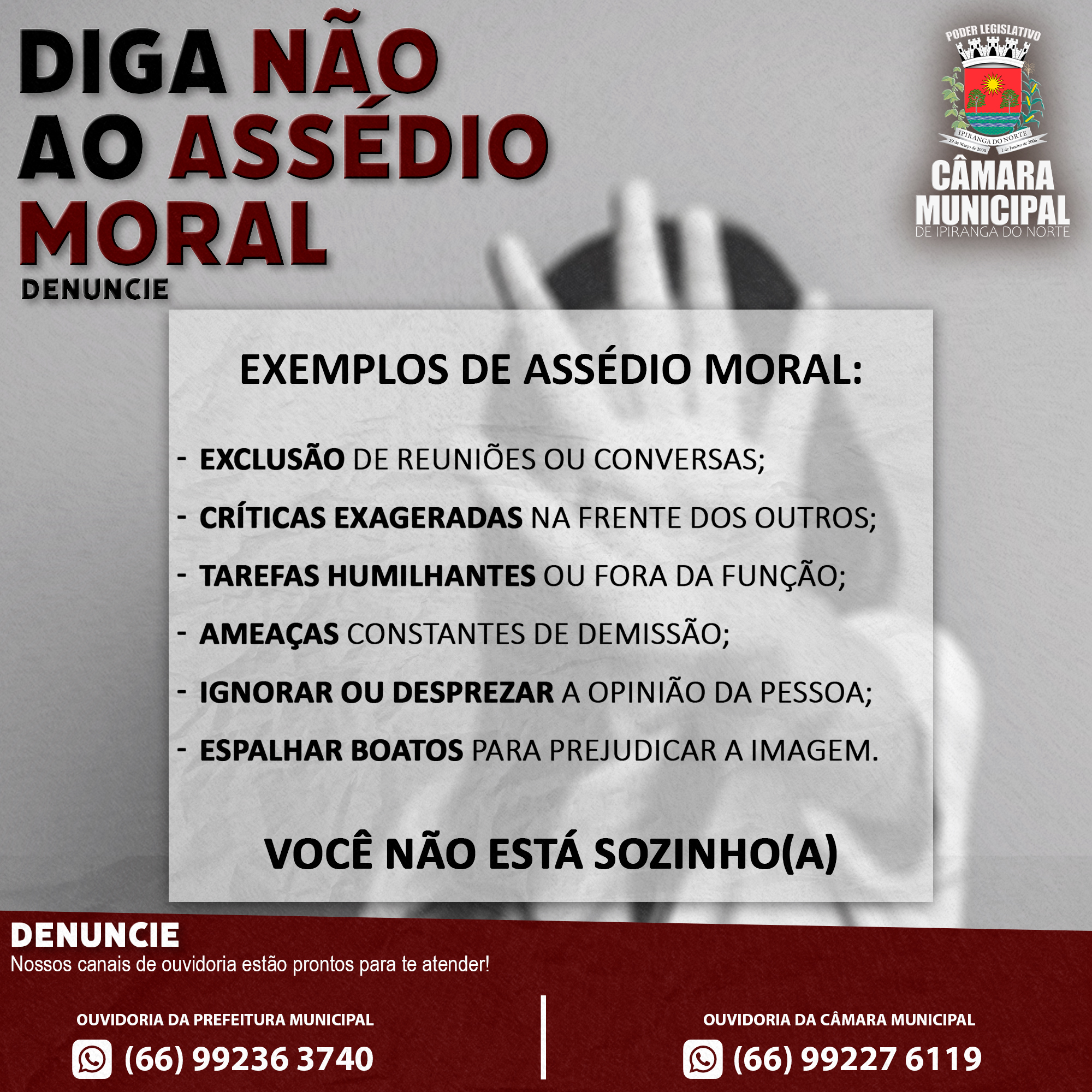 BANNER ASSÉDIO MORAL