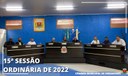 15º SESSÃO ORDINÁRIA 2022