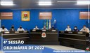 4º SESSÃO ORDINÁRIA 2022