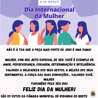08 DE MARÇO DIA INTERNACIONAL DA MULHER