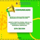 ATENÇÃO!! MUDANÇA DE HORARIO DE EXPEDIENTE NESTA SEXTA FEIRA 09/12/2022