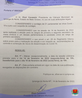 ATENÇÃO - NOSSA SESSÃO ORDINÁRIA DO DIA 14 FOI TRANSFERIDA PARA DIA 18 DE FEVEREIRO (SEXTA-FEIRA)