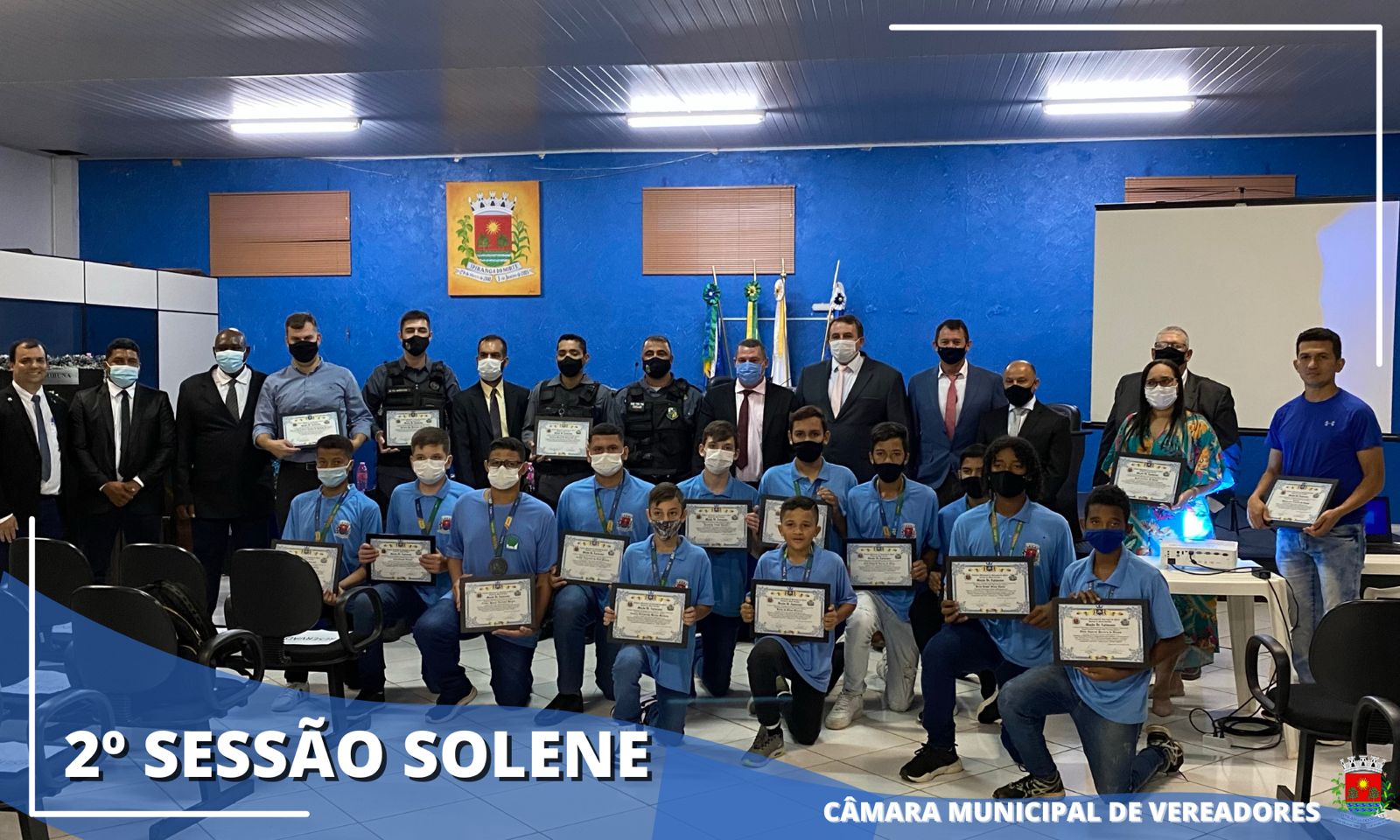 CÂMARA REALIZA 2° SESSÃO SOLENE - MOÇÃO DE APLAUSOS DO DIA 10 DE DEZEMBRO DE 2021