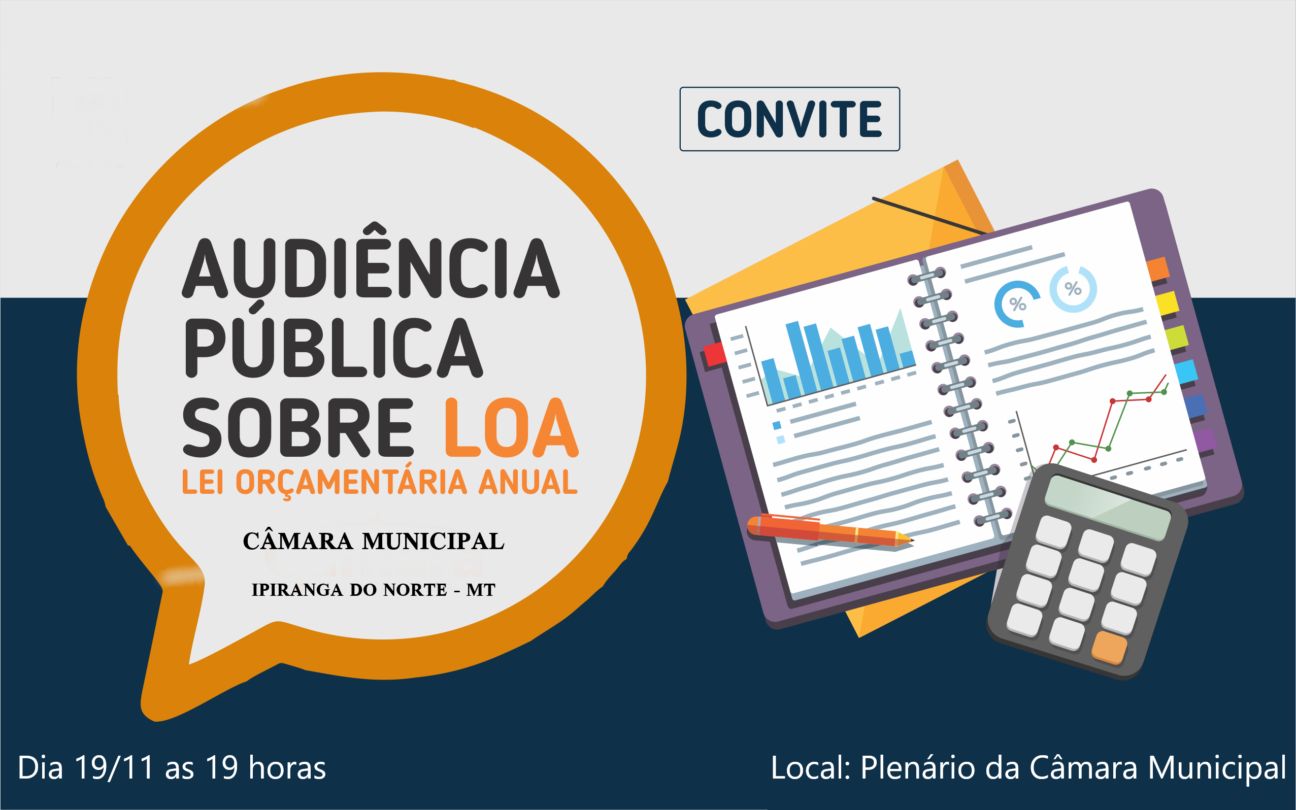 CONVITE PARA A AUDIÊNCIA PUBLICA SOBRE LOA