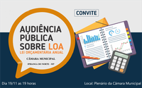 CONVITE PARA A AUDIÊNCIA PUBLICA SOBRE LOA