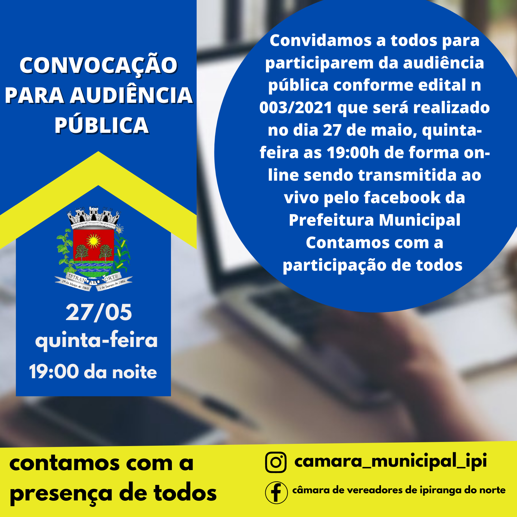 CONVOCAÇÃO PARA AUDIÊNCIA PÚBLICA
