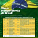 DIA DA INDEPENDÊNCIA DO BRASIL - CONFIRA A PROGRAMAÇÃO DA SEMANA DA PÁTRIA