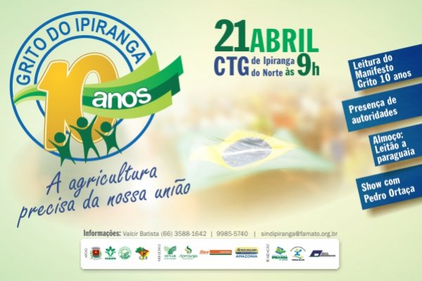 Evento lembra os 10 anos do movimento Grito do Ipiranga