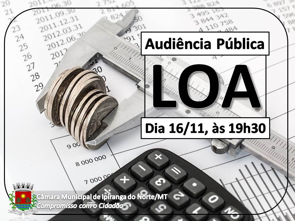 Lei Orçamentária Anual será discutida nesta quinta-feira em audiência pública