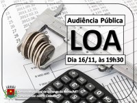 Lei Orçamentária Anual será discutida nesta quinta-feira em audiência pública