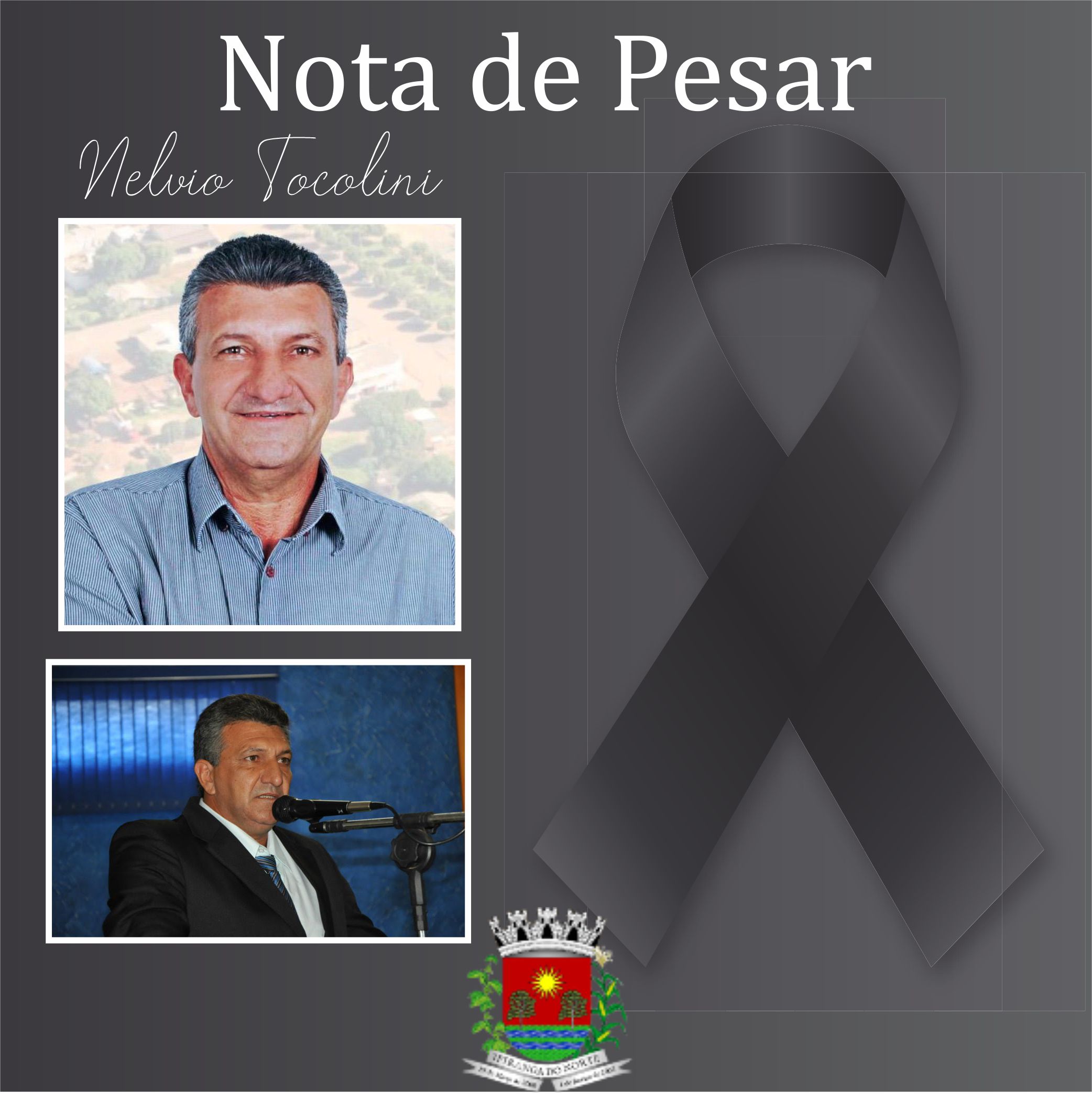 Nota de pesar da Câmara ao Falecimento do Ex Vereador Nelvio Tocolini