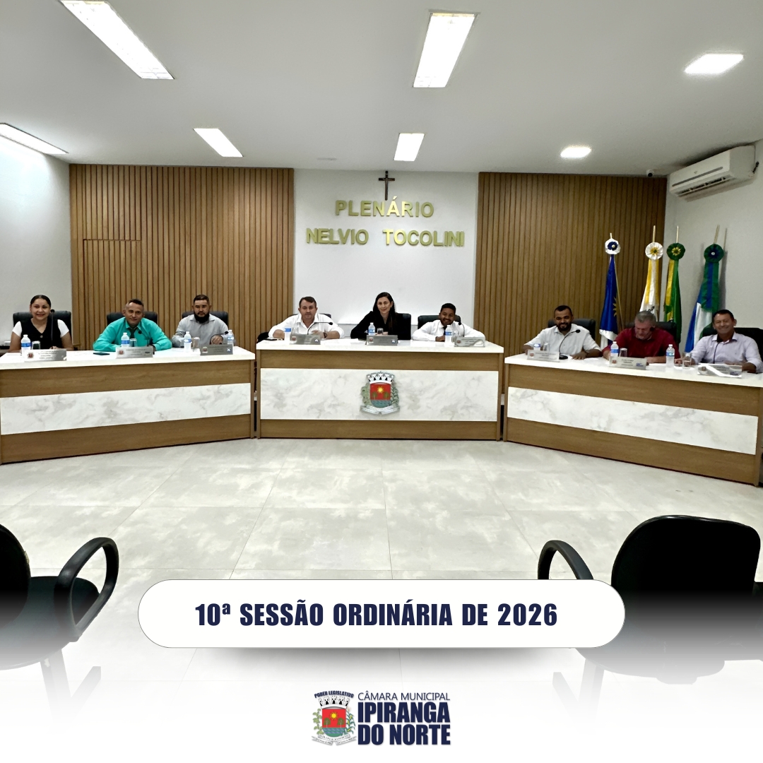 10ª SESSÃO ORDINÁRIA DE 13 DE ABRIL DE 2026