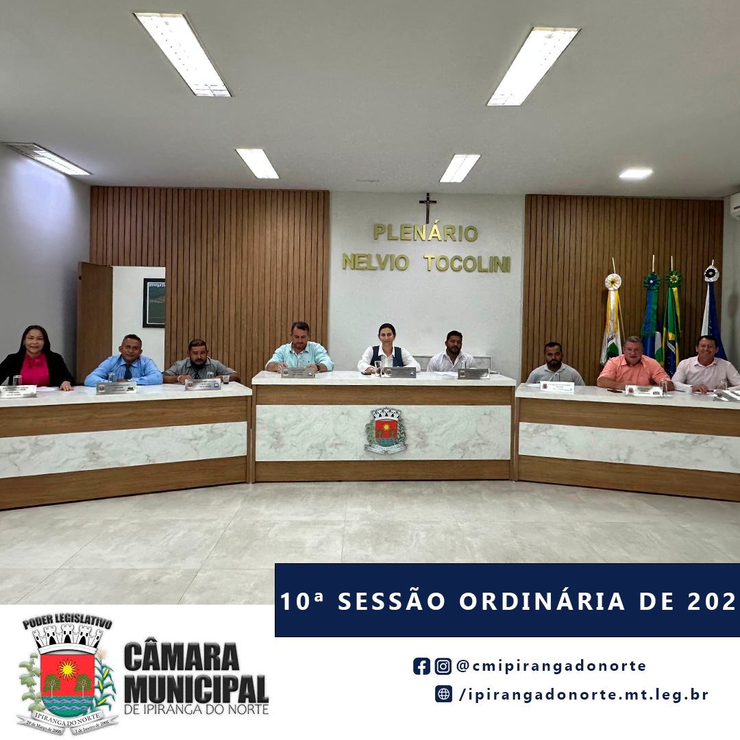 10ª SESSÃO ORDINÁRIA DE 2025