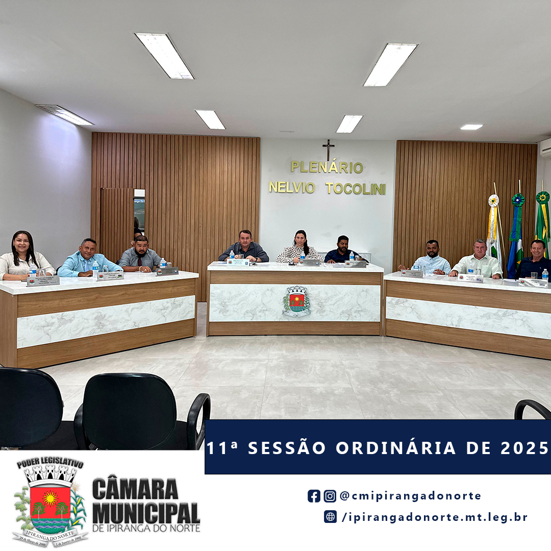 11ª SESSÃO ORDINÁRIA DE 2025