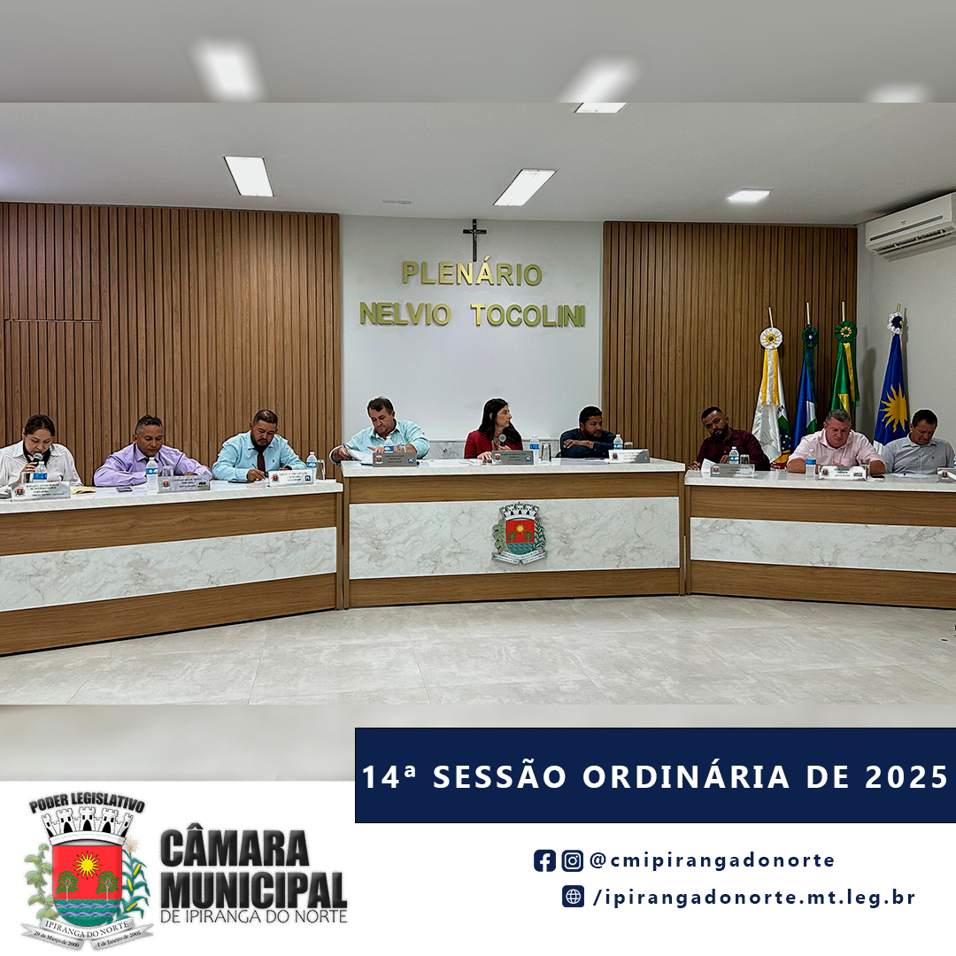14ª SESSÃO ORDINÁRIA DE 2025