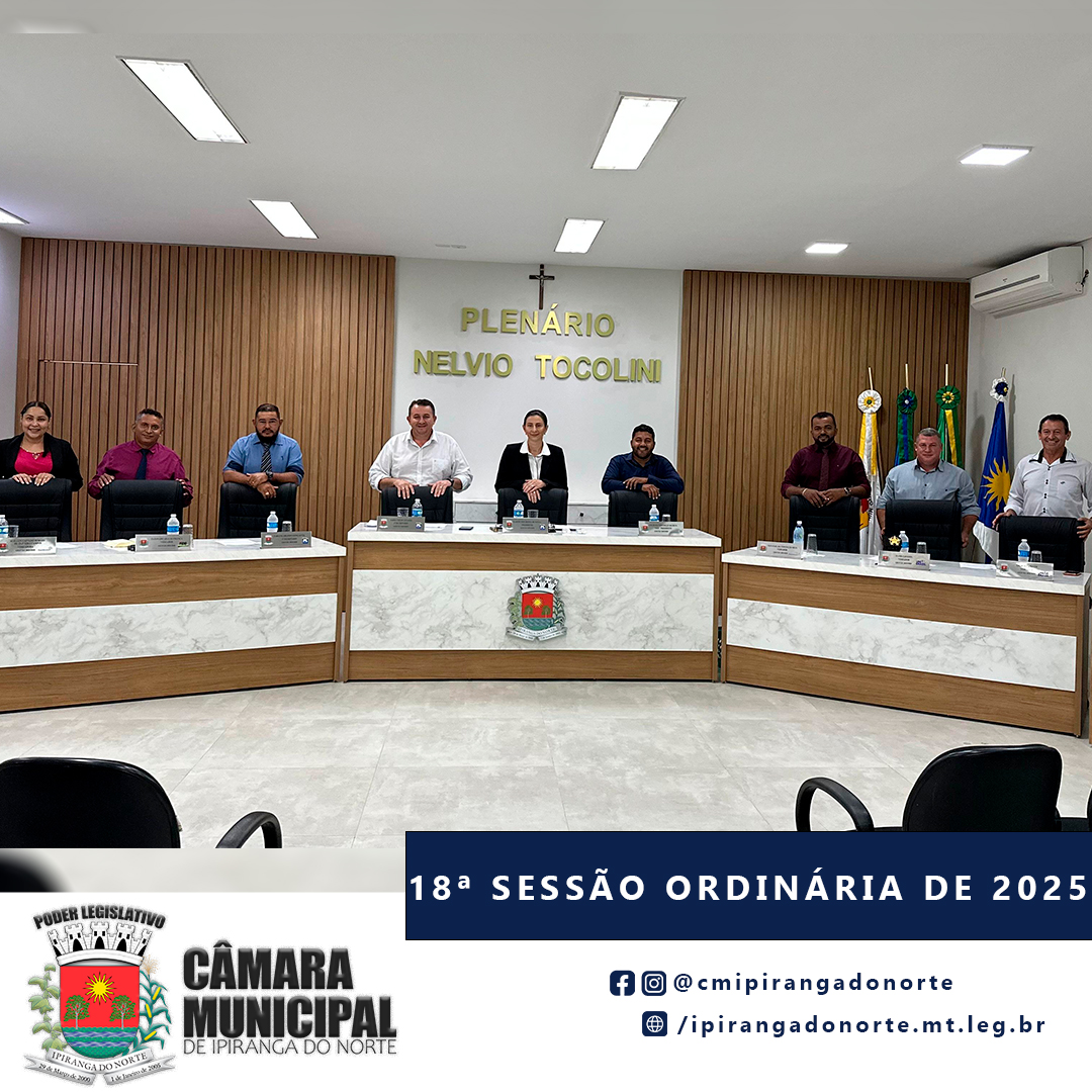 18ª SESSÃO ORDINÁRIA DE 2025