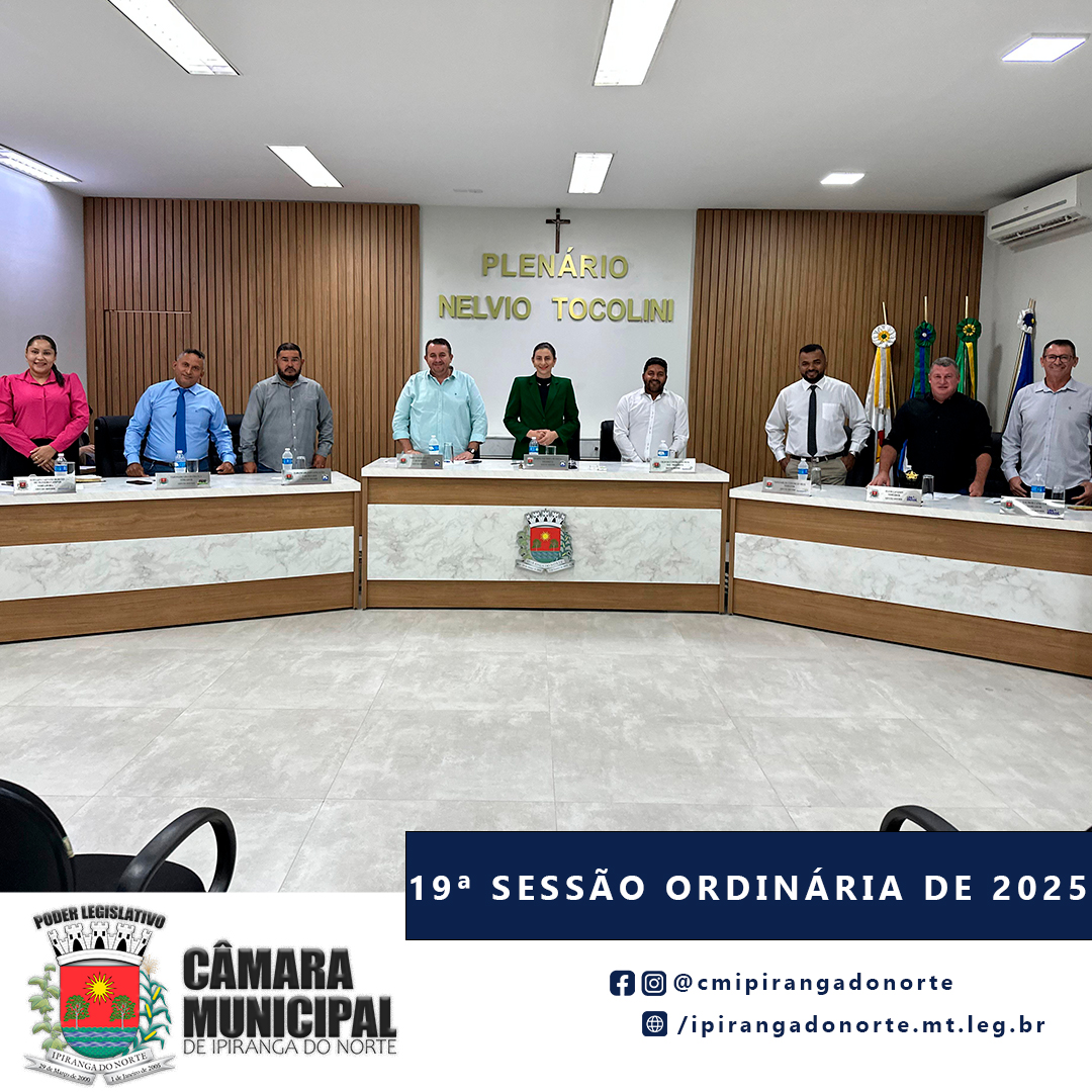 19ª SESSÃO ORDINÁRIA DE 2025