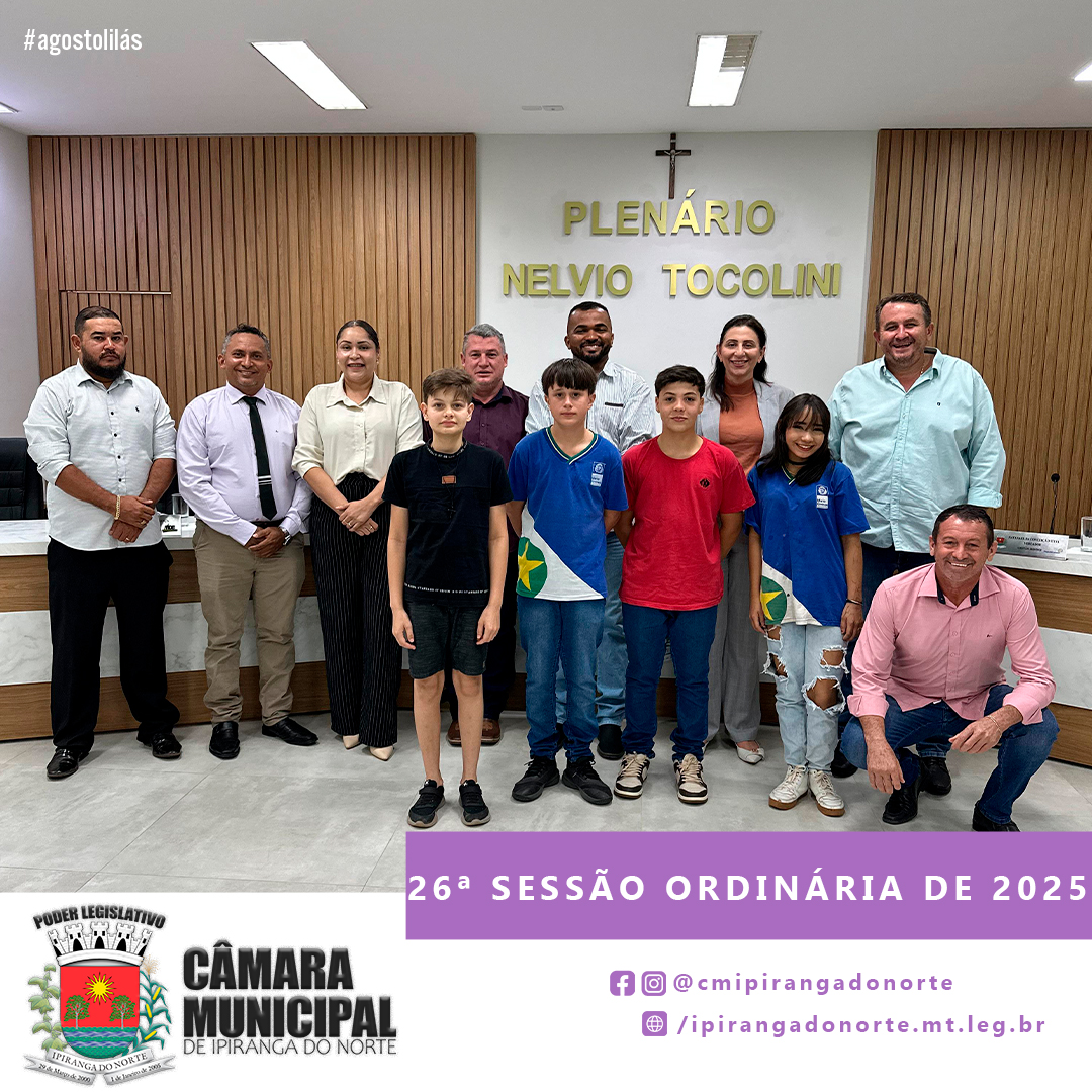 26ª SESSÃO ORDINÁRIA DE 2025