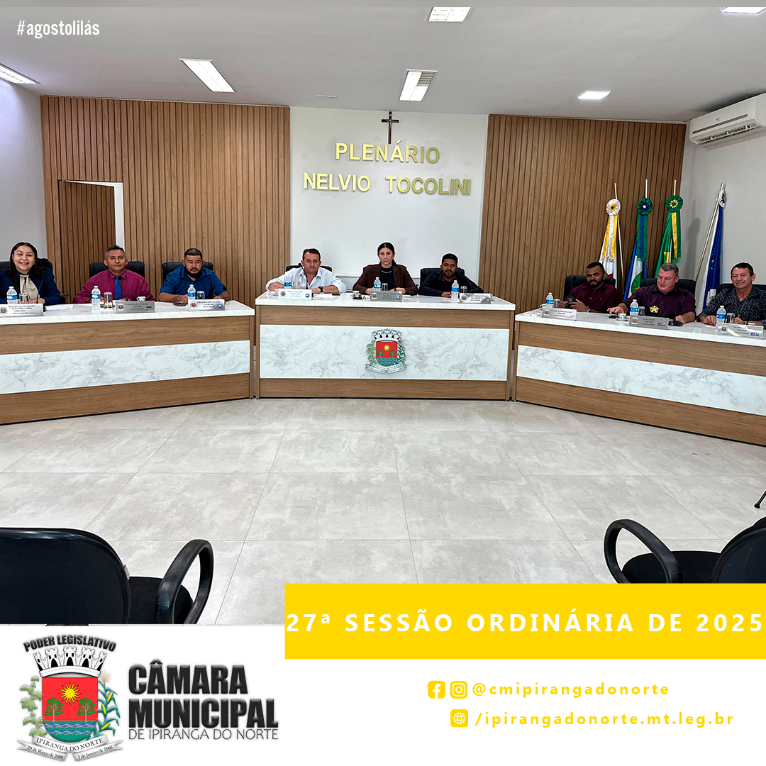 27ª SESSÃO ORDINÁRIA DE 2025