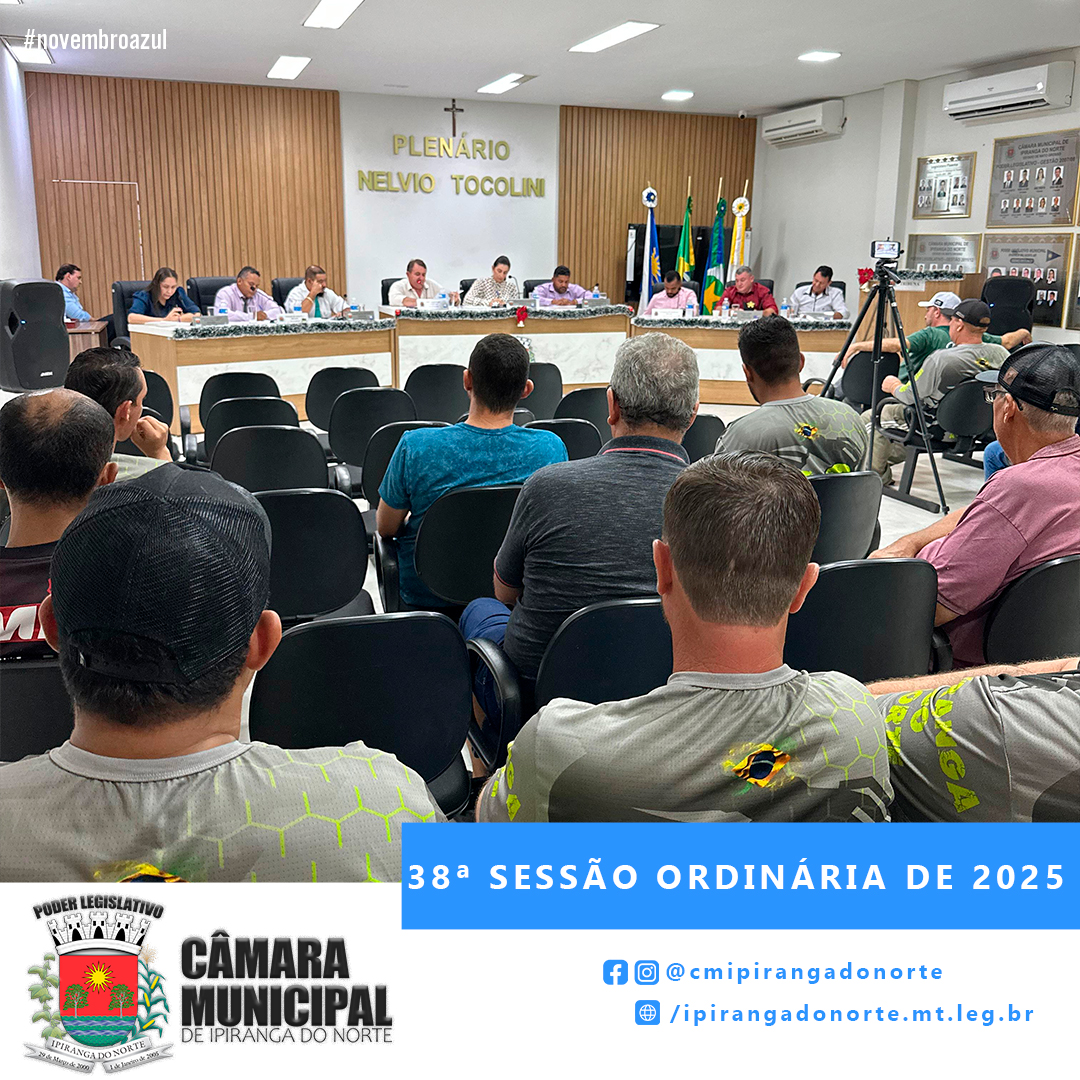 38ª SESSÃO ORDINÁRIA DE 2025