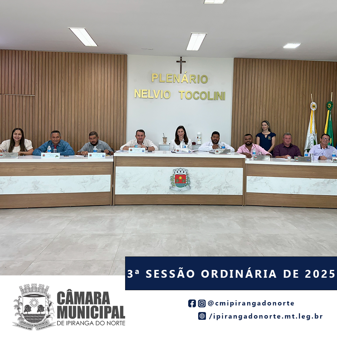 3ª SESSÃO ORDINÁRIA DE 2025