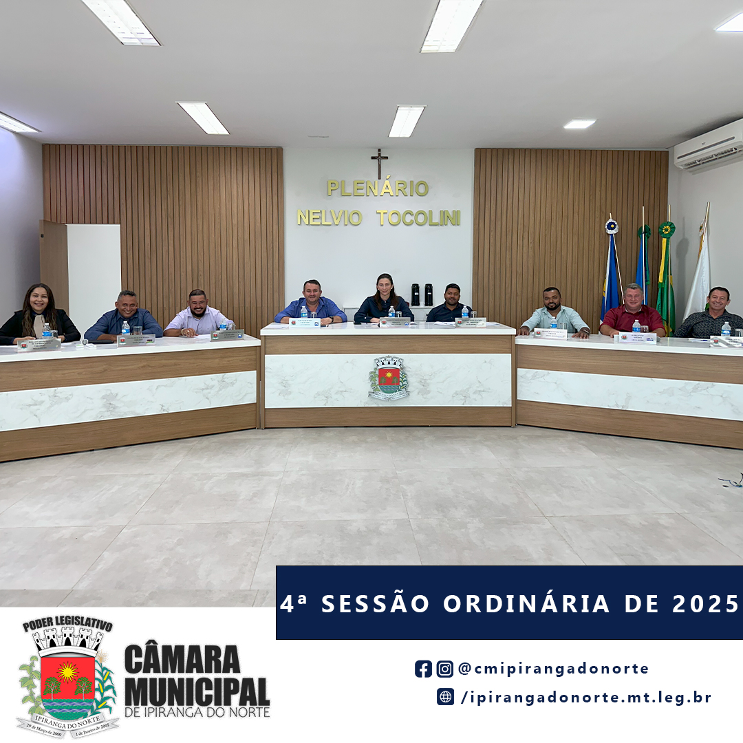 4ª SESSÃO ORDINÁRIA DE 2025