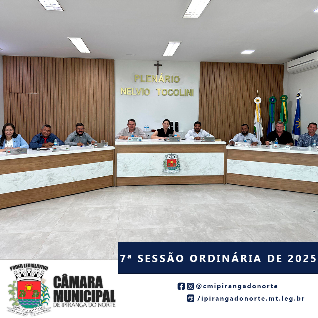 7ª SESSÃO ORDINÁRIA DE 2025