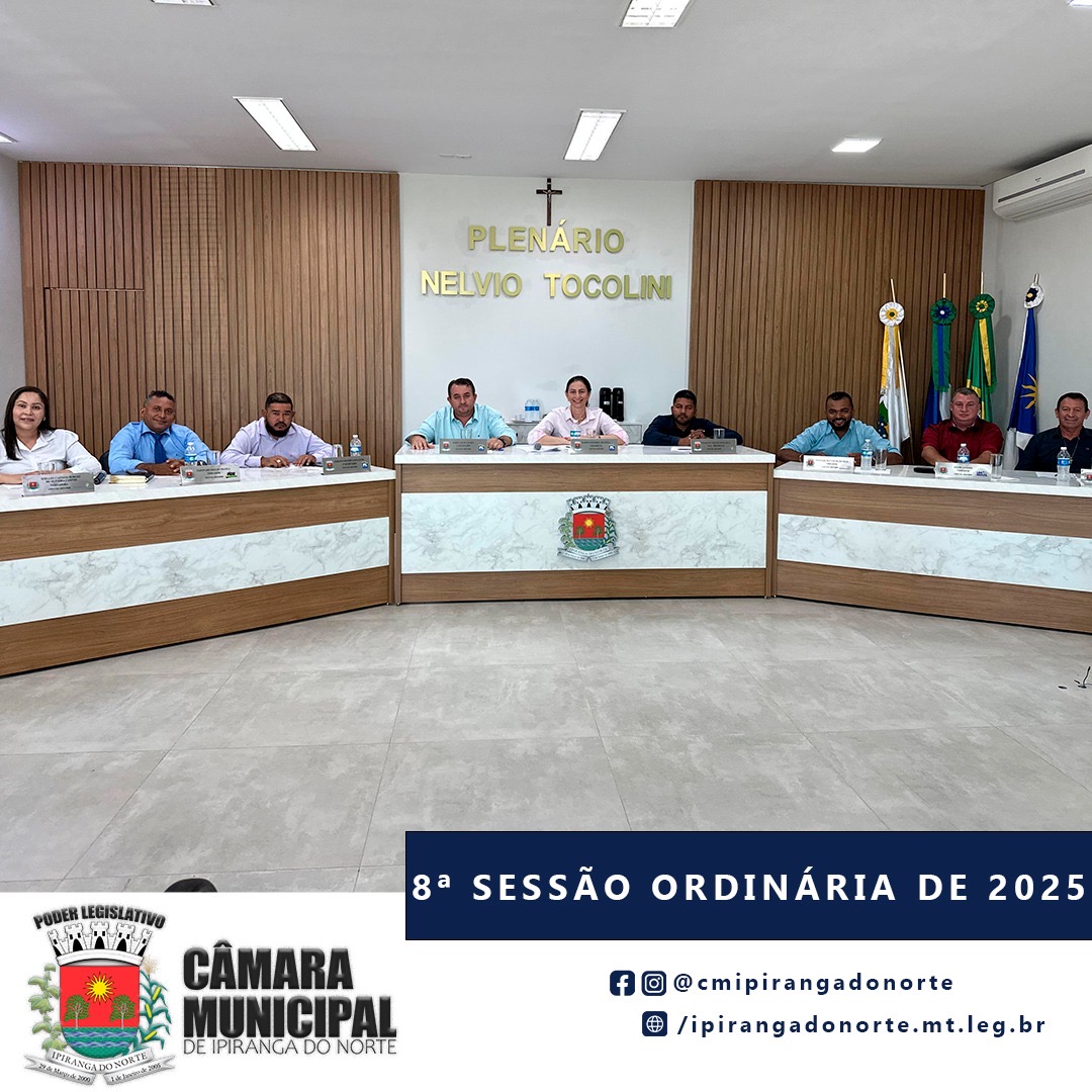 8ª SESSÃO ORDINÁRIA DE 2025