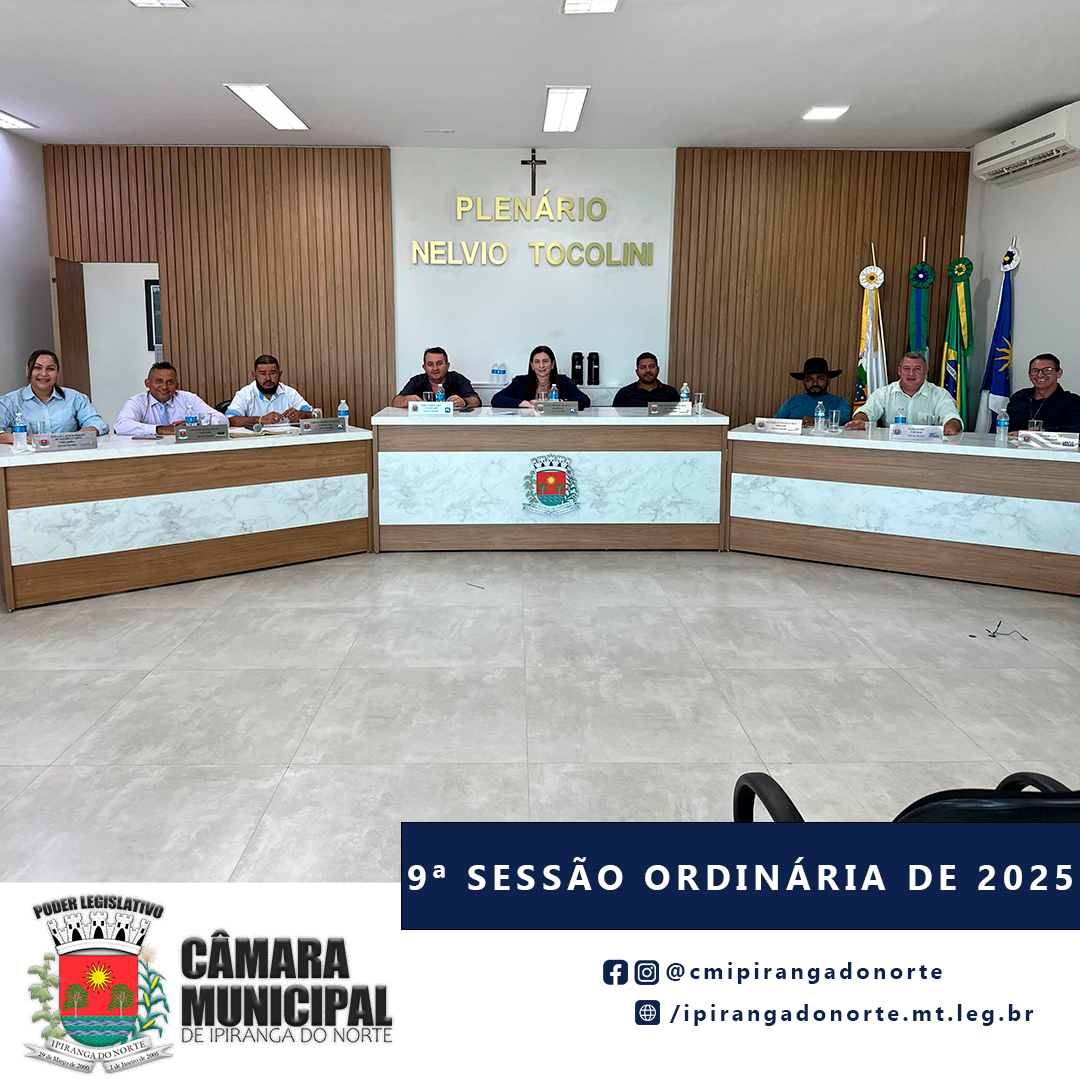 9ª SESSÃO ORDINÁRIA DE 2025