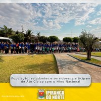 ATO CÍVICO EM FRENTE A PREFEITURA REÚNE COMUNIDADE