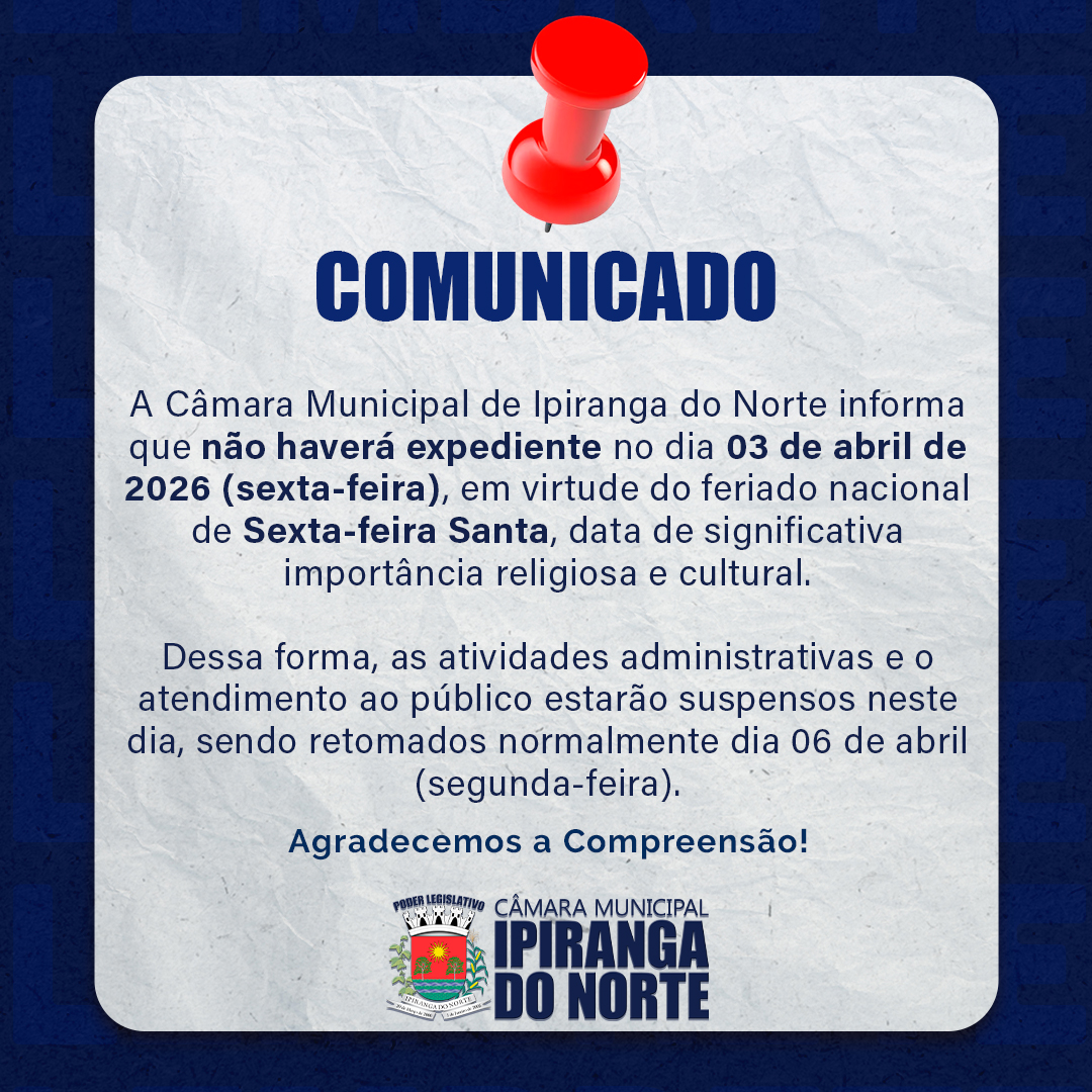 FERIADO DE SEXTA-FEIRA SANTA