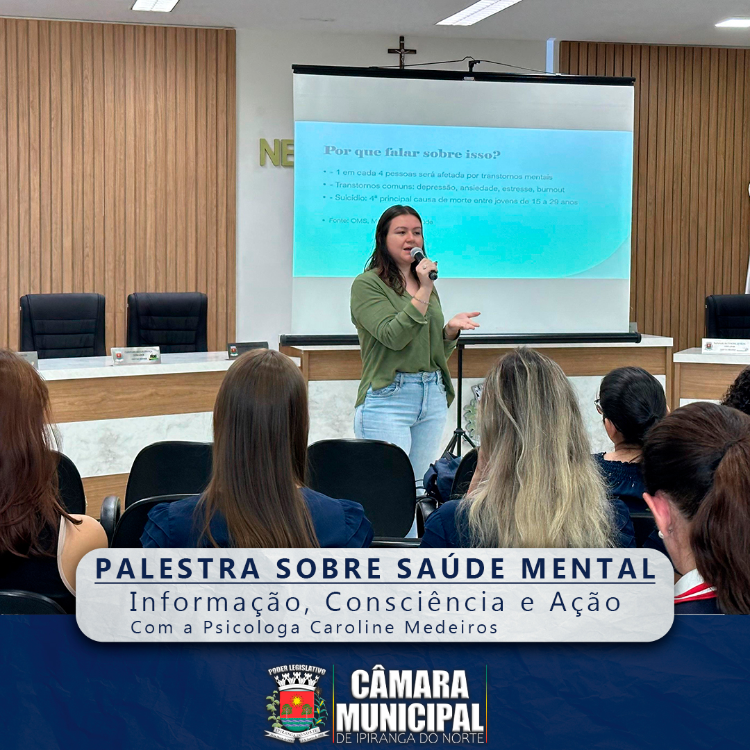 PALESTRA SOBRE SAÚDE MENTAL PARA OS SERVIDORES DA CÂMARA
