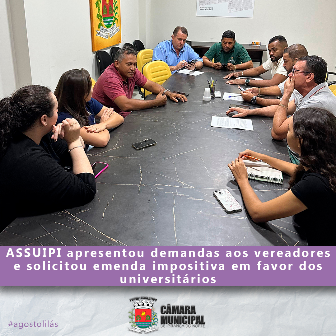 RECEBENDO A ASSUIPI PARA REUNIÃO