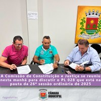REUNIÃO DA COMISSÃO DE CONSTITUIÇÃO E JUSTIÇA SOBRE O PL 028