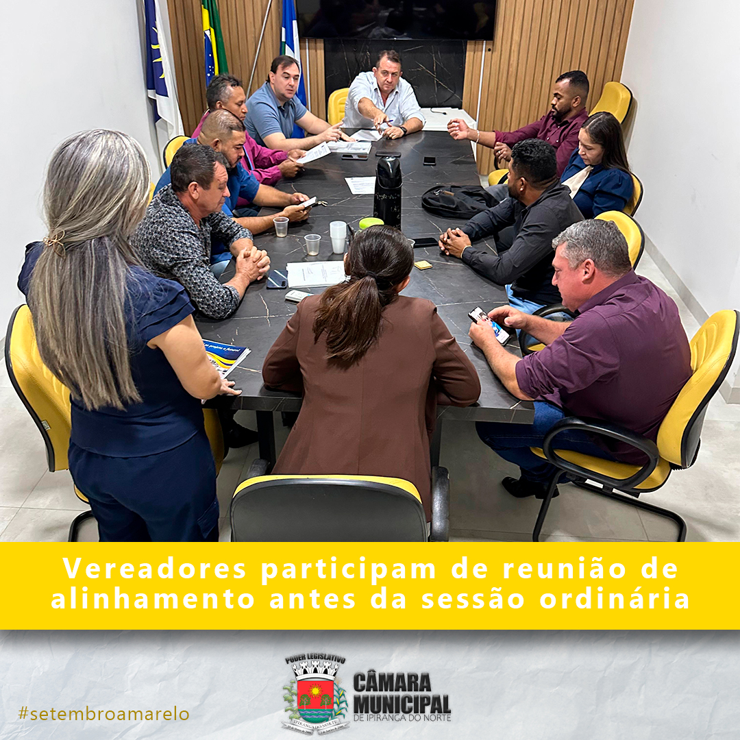 REUNIÃO DE ALINHAMENTO ANTES DA 27ª SESSÃO