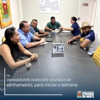 REUNIÃO DE ALINHAMENTO PARA INICIAR A SEMANA DE TRABALHO