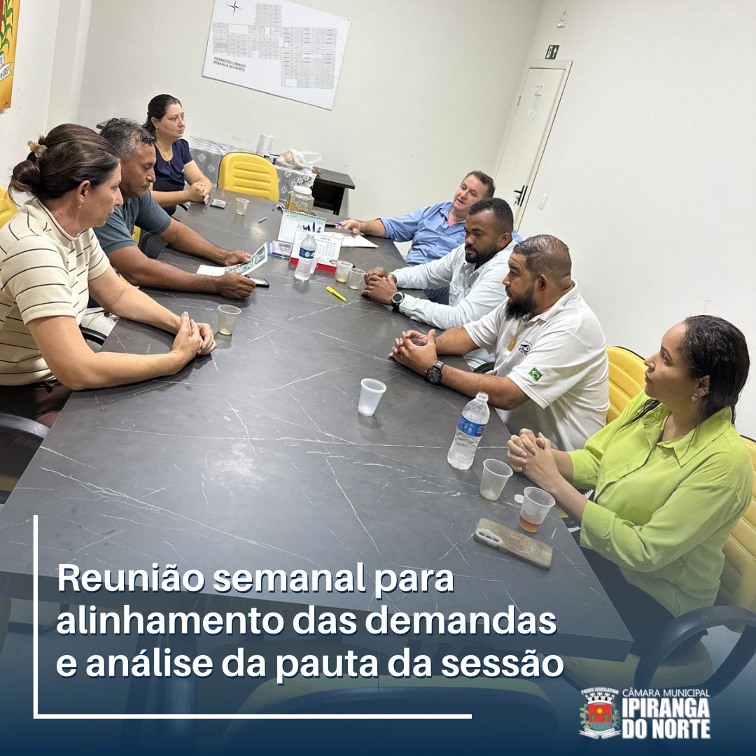 REUNIÃO DE ALINHAMENTO SEMANAL