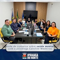 RODA DE CONVERSA SOBRE SAÚDE MENTAL PARA OS COLABORADORES DA CÂMARA