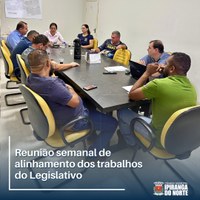 VEREADORES REALIZAM REUNIÃO SEMANAL PARA ANALISAR PROJETOS DE LEI