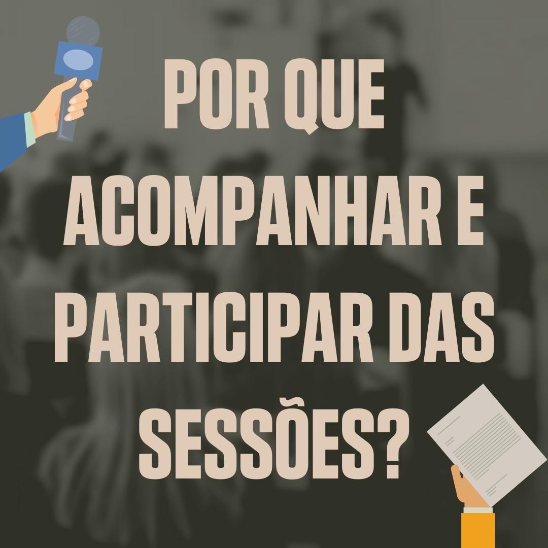 POR QUE ACOMPANHAR E PARTICIPAR DAS SESSÕES?