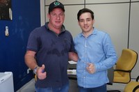  Presidente da câmara Sr. Eluir Cavassin esteve em reunião com o secretário de saúde, referente ao recurso que será destinado a saúde 