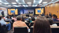 Presidente Rogério participa do Interage TCE para diálogo sobre boas práticas e eficiência na gestão