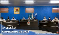 VEREADORES REALIZAM 4º SESSÃO ORDINÁRIA DE 2022