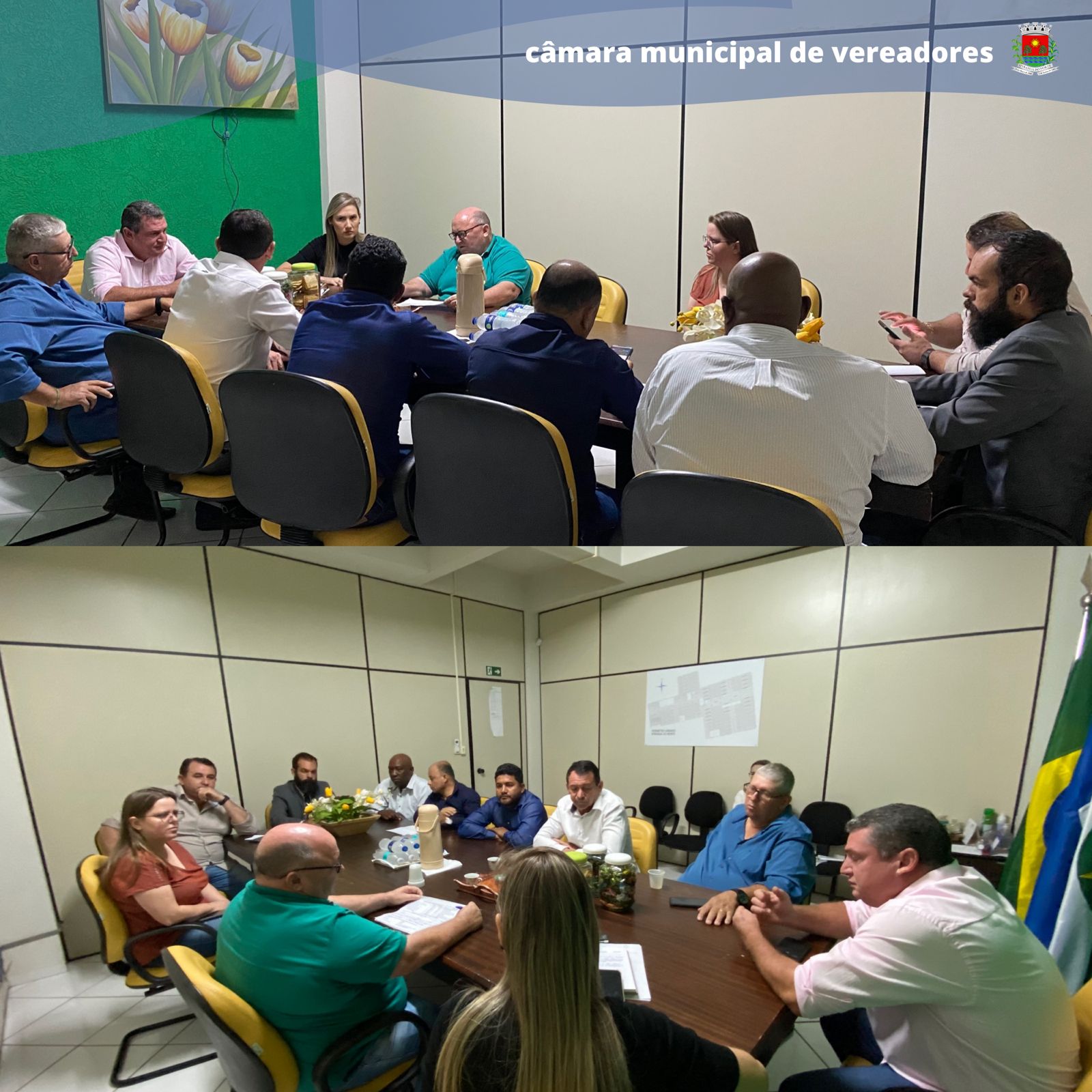 VEREADORES SE REÚNEM COM PREFEITO E SECRETÁRIA DE GESTÃO, PLANEJAMENTO E FINAÇAS PARA DISCUTIR SOBRE INTERESSES DO MUNICÍPIO