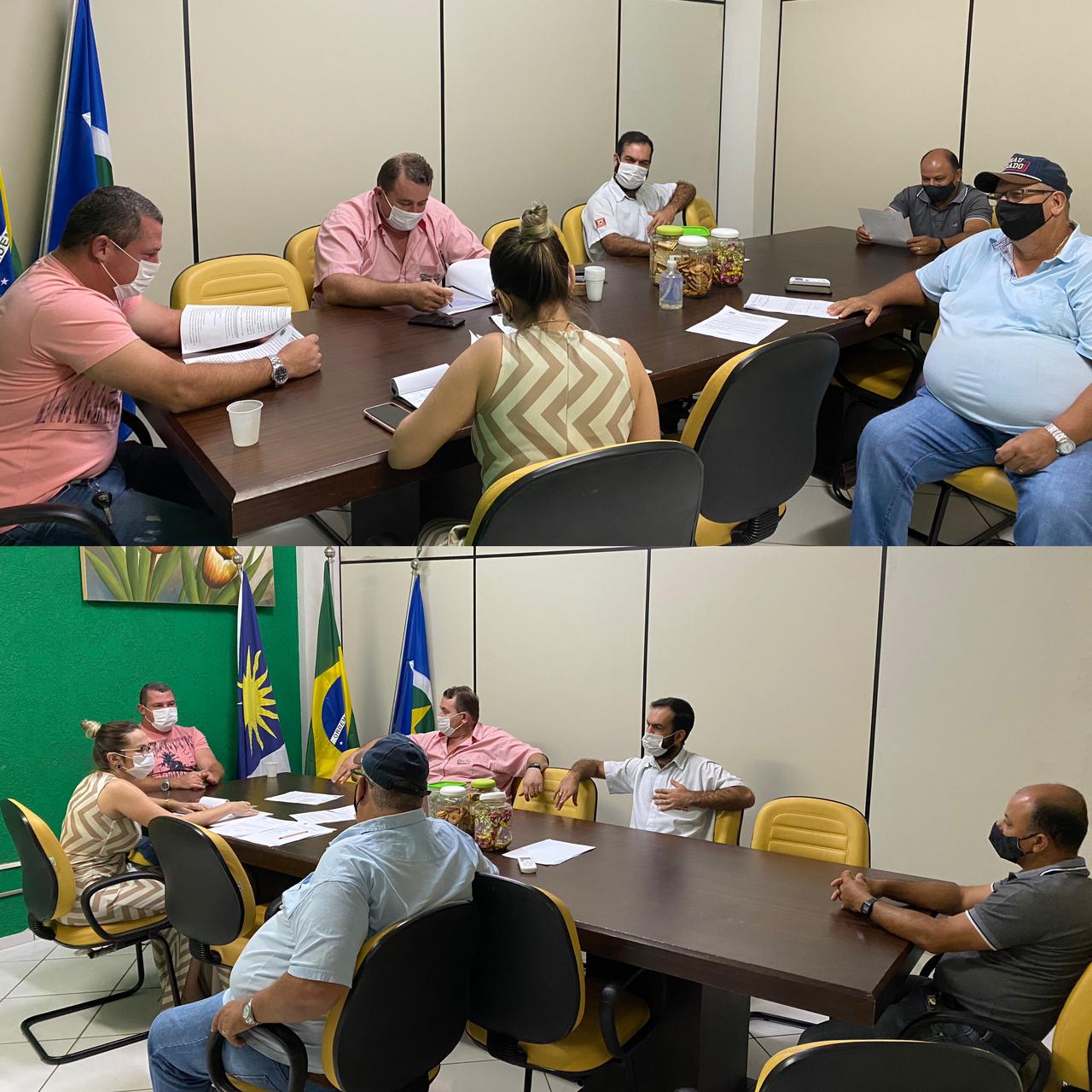 VEREADORES SE REÚNEM PARA ANÁLISE E DISCUSSÃO DE PROJETO DE LEI